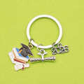 Enamel Alloy Graduation Cap Keychain Bag Charm Student Gift view 4