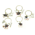 Enamel Alloy Graduation Cap Keychain Bag Charm Student Gift view 5