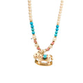 Light Luxury Faux Pearl Horse Pendant Necklace Elegant Zodiac Clavicle Chain For Women view 5