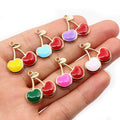 22x20mm Gold Zinc Alloy Charm Pendant for DIY Necklace Bracelet Jewelry Making view 4