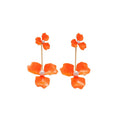 Enamel Flower Pearl Iron Stud Earrings Korean Sweet Light Luxury Floral Earrings For Women view 5