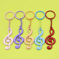 Zinc Alloy Music Note Keychain for Car Bag Accessory view 1