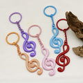 Zinc Alloy Music Note Keychain for Car Bag Accessory view 4