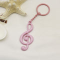 Zinc Alloy Music Note Keychain for Car Bag Accessory view 6