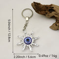 Zinc Alloy Evil Eye Good Luck Keychain Bag Charm view 2