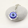 Zinc Alloy Blue Evil Eye Keychain Car Key Ring view 3