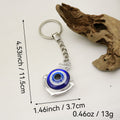 Zinc Alloy Blue Evil Eye Keychain Car Key Ring view 2