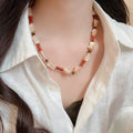 Ethnic Style Irregular Shell Beaded Necklace For Women Geometric Mother Of Pearl Choker view 1