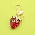 Zinc Alloy Strawberry Heart Keychain For Sweet Bag Charm view 6
