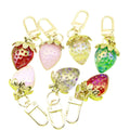 Zinc Alloy Strawberry Heart Keychain For Sweet Bag Charm view 5