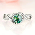Elegant Vintage Bamboo Shadow Line Infinity Loop Ring For Women Daily Fashion Single Jewelry view 1