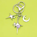 Zinc Alloy Zircon Four Point Star Jewelry Findings Accessories for DIY Jewelry Making view 4