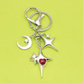 Zinc Alloy Zircon Four Point Star Jewelry Findings Accessories for DIY Jewelry Making view 3