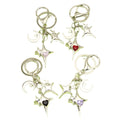 Zinc Alloy Zircon Four Point Star Jewelry Findings Accessories for DIY Jewelry Making view 5