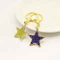 Zinc Alloy Full Diamond Star Keychain Bag Charm Gift view 4