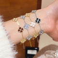 Vintage Copper Zircon Textured Flower Bangle For Women, Light Luxury Daily Fashion Jewelry view 3