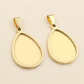 18x25mm Gold Zinc Alloy Charm Pendant No.020238 for DIY Necklace Bracelet Jewelry Making view 3