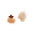 Plush Pom Pom Pearl Stud Earrings For Women, Vintage Round Geometric OL Fashion Jewelry view 5