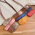 Light Luxury Acrylic Geometric Square Pendant Sweater Necklace With Spliced Block Design view 4