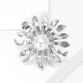 Alloy Rhinestone Firework Brooch For Women Fashion Clothing Decoration view 3