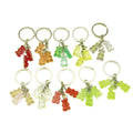 Resin 3D Jelly Color Bear Keychain Bag Charm Kids Gift view 5