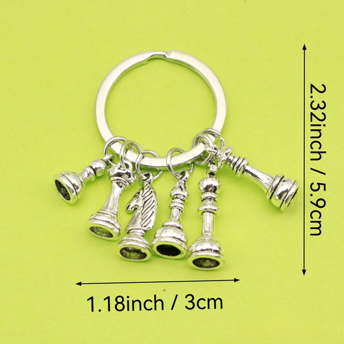 Antique Silver Zinc Alloy Chess Jewelry Findings Accessories for DIY Jewelry Making