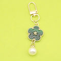 Zinc Alloy Colorful Flower Smiley Keychain DIY Bag Charm view 4