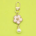Zinc Alloy Colorful Flower Smiley Keychain DIY Bag Charm view 6