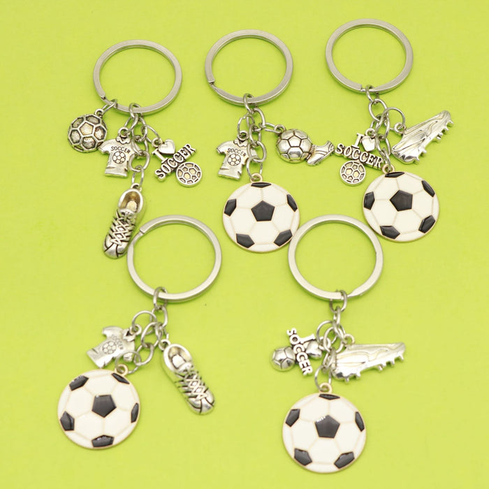 Zinc Alloy Soccer Ball Sports Jewelry Findings Accessories for DIY Jewelry Making