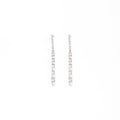 Elegant Geometric Pearl Tassel Drop With Rhinestone Zircon Alloy Bar Luxury Fashion Earrings view 5