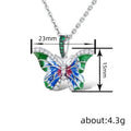 Pastoral Butterfly Drop Earrings For Women, O Chain Oil Painting Forest Vacation Fashion Jewelry view 4