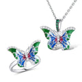 Pastoral Butterfly Drop Earrings For Women, O Chain Oil Painting Forest Vacation Fashion Jewelry view 1