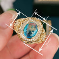 European Court Princess Hollow Metal Ring For Women Faux Gold Noble Style Fashion Accessory view 4