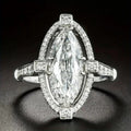 Elegant Marquise Hollow Ring For Women, Palace Style Luxury Statement Fashion Jewelry view 2