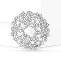 Alloy Rhinestone Sunflower Wreath Brooch For Office Suits And Sweaters view 2