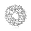 Alloy Rhinestone Sunflower Wreath Brooch For Office Suits And Sweaters view 5
