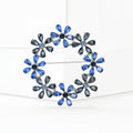 Alloy Rhinestone Floral Wreath Brooch Pin For Women's Clothing Decoration view 2