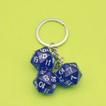 Metal Dice Keychain Game Bag Charm Key Ring Gift view 7