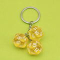 Metal Dice Keychain Game Bag Charm Key Ring Gift view 4