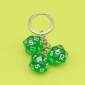 Metal Dice Keychain Game Bag Charm Key Ring Gift view 8