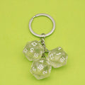Metal Dice Keychain Game Bag Charm Key Ring Gift view 10