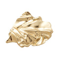 Light Luxury Wrinkled Leaf Iron Brooch For Women, European Style Elegant Clothing Accessory view 5