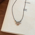 Light Luxury Copper Wood Horse Pendant Sweater Necklace For Women Vintage Chinese Style view 4