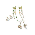 Light Luxury Faux Pearl Zircon Flower Butterfly Stud Earrings Jewelry Set For Women view 5
