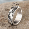 Vintage Greek Sun Mystery Ring For Women, Textured Three Dimensional Antique Style Jewelry view 4
