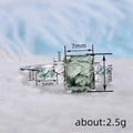 Light Luxury New Chinese Style Square Geometric Ring For Women Faux Jade Marble Qipao Accessory view 4