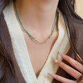 New Chinese Style Stone Beaded Horse Pendant Necklace For Women, Light Luxury Ethnic Collarbone Jewelry view 4