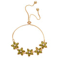 Sparkling Zircon Star And Flower Light Luxury Korean Style Bangle Bracelet view 5