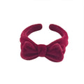 Light Luxury Flocked Bow Open Ring For Women Vintage Elegant Adjustable Index Finger Jewelry view 5