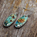 New Hexagon Drop Earrings For Women Faux Natural Marble Bohemian Vacation Style Jewelry view 3